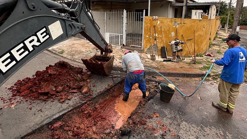 DAE realiza 254 consertos de vazamentos de água em sete dias
