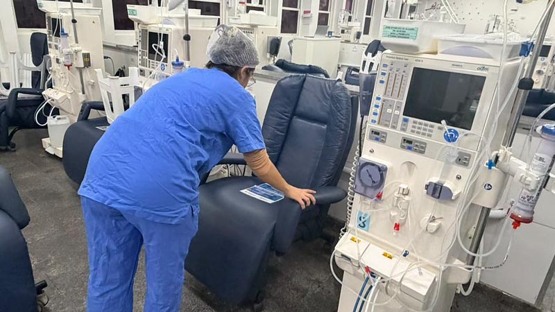 Hemodiálise do Hospital Municipal de Americana renova poltronas e amplia conforto dos pacientes