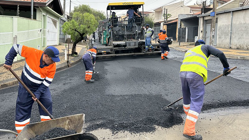 Pacote de recuperação asfáltica em Americana avança no Parque das Nações e Morada do Sol