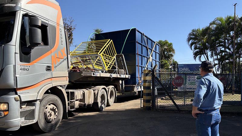 DAE recebe mais equipamentos da nova Estação de Tratamento de Água de Americana