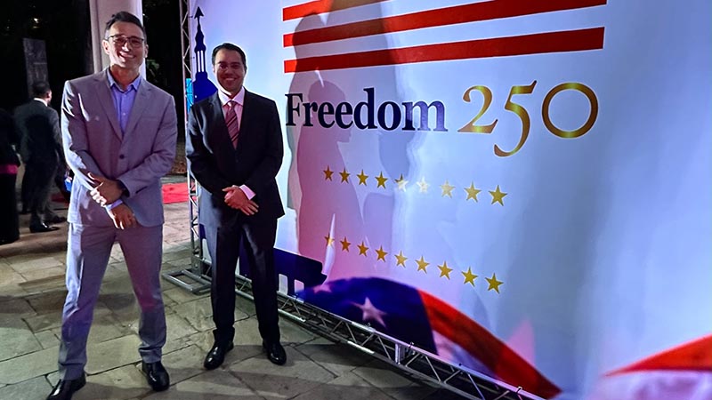 Americana participa da celebração dos 250 anos de independência dos EUA
