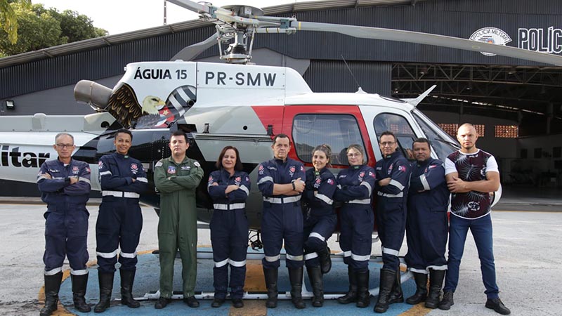 Equipe do 192 passa por capacitação sobre resgate aeromédico