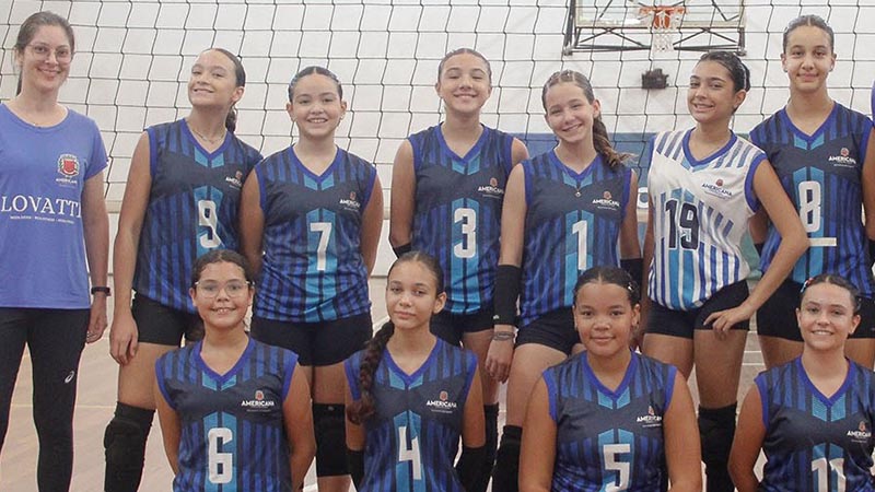  Vôlei feminino sub-13 de Americana vence Ouro Fino pela Liga Regional
