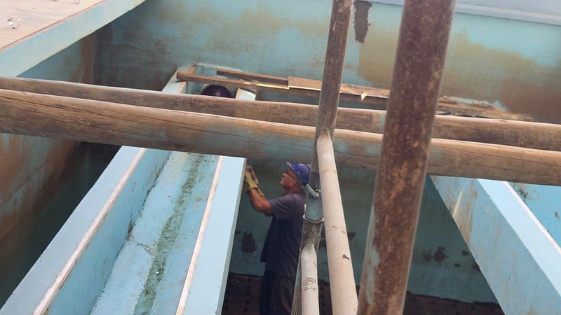 DAE inicia reforma estrutural do décimo e último filtro das ETAs
