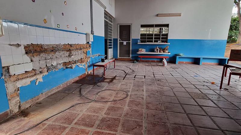 Casa da Criança Manacá, em Americana, recebe novos pisos e pintura interna