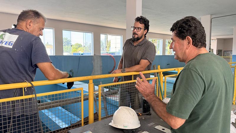 DAE inicia recomposição dos elementos filtrantes do décimo e último filtro das ETAs