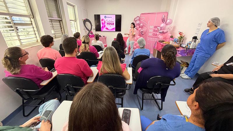 Foto  - Outubro Rosa: HM promove palestra sobre prevenção do câncer de mama e valorização do autocuidado