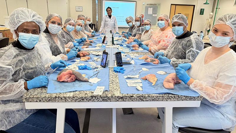 Enfermeiros do HM participam de curso profissionalizante sobre técnicas de sutura