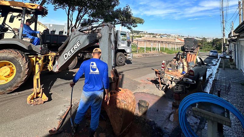 DAE realiza 288 consertos de vazamentos de água em sete dias