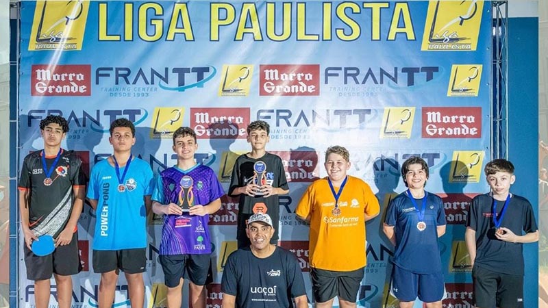 Tênis de Mesa de Americana conquista pódios em etapa da Liga Paulista
